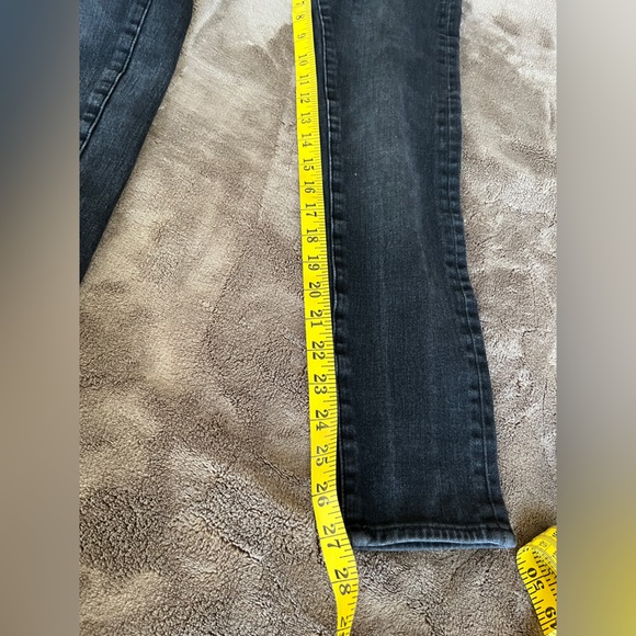 360 Tech Stretch Womens Skinny Low Rise Waist Cropped Jeans Gray 29 - Picture 7 of 11